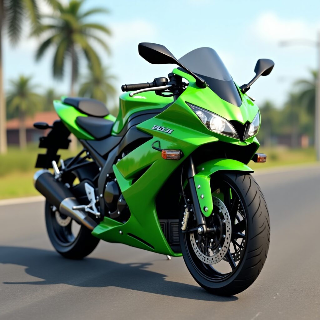 Ninja 250 FI Motorcycle Mod for Bus Simulator Indonesia