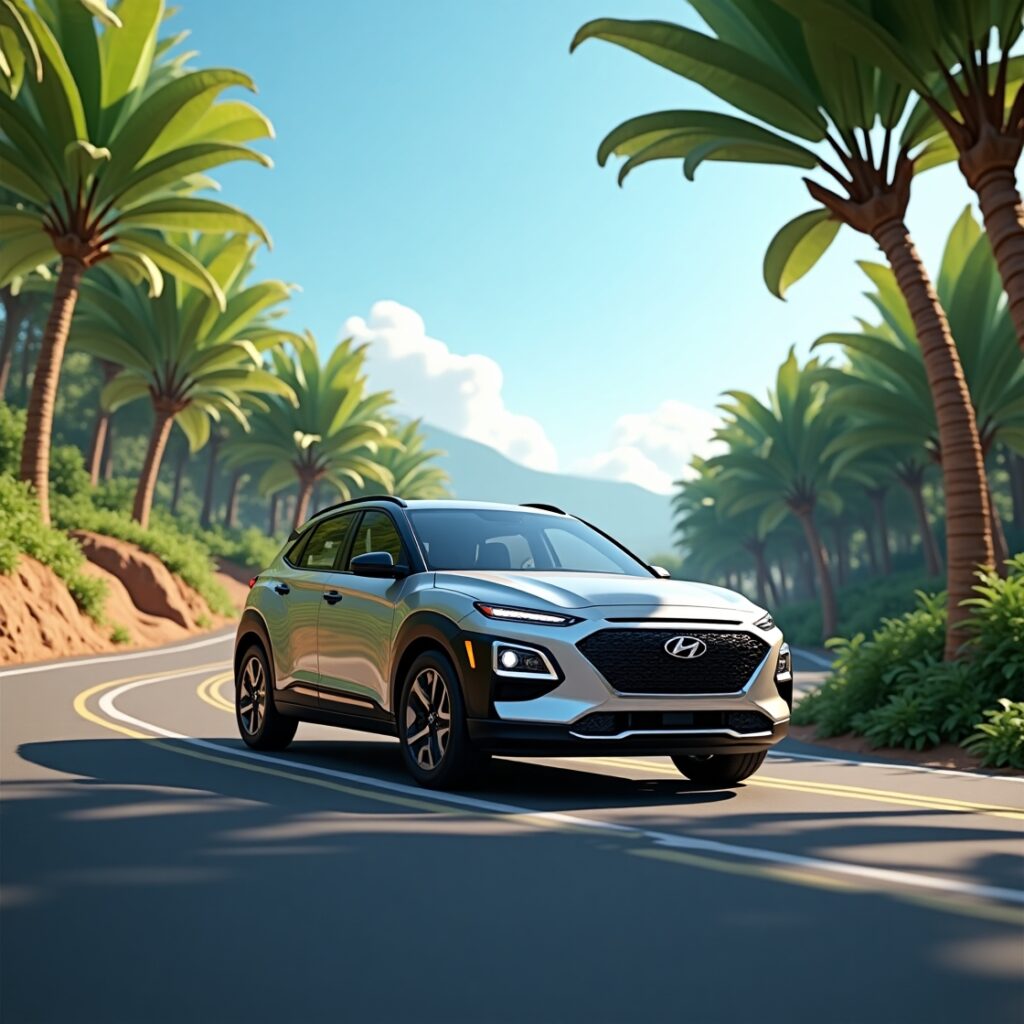 Hyundai Kona Electric Car Mod For BUSSID