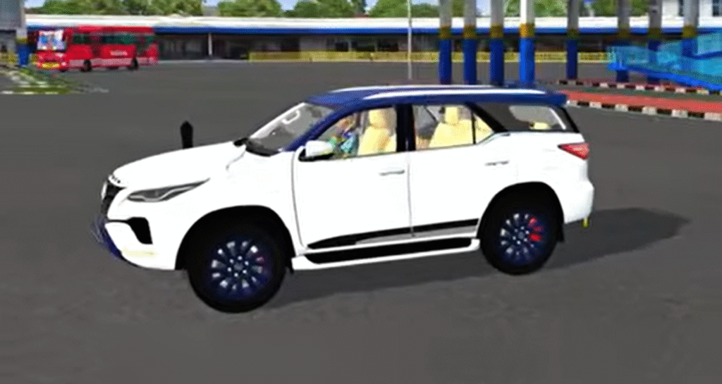 Toyota Fortuner mod installed BUSSID garage