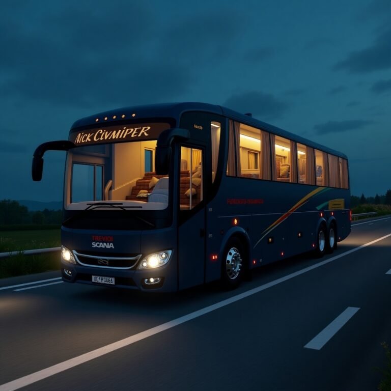 Scania Metrolink Sleeper Coach Mod for Bus Simulator Indonesia (BUSSID) 2026