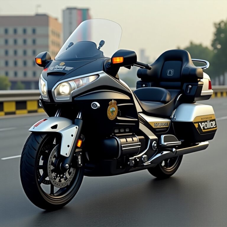 Honda Goldwing Military Police Mod for BUSSID 
