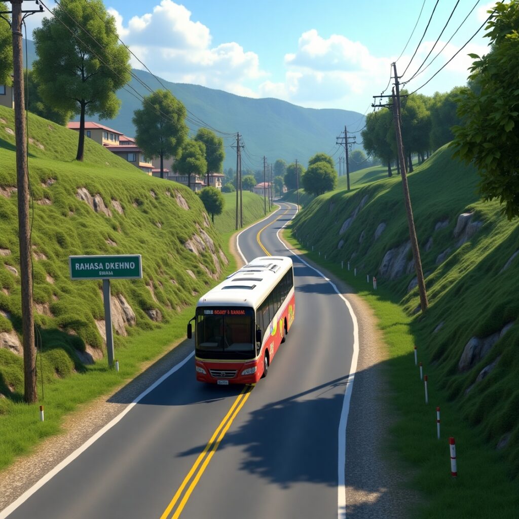 Realistic South Lane Tail Map Mod for BUSSID