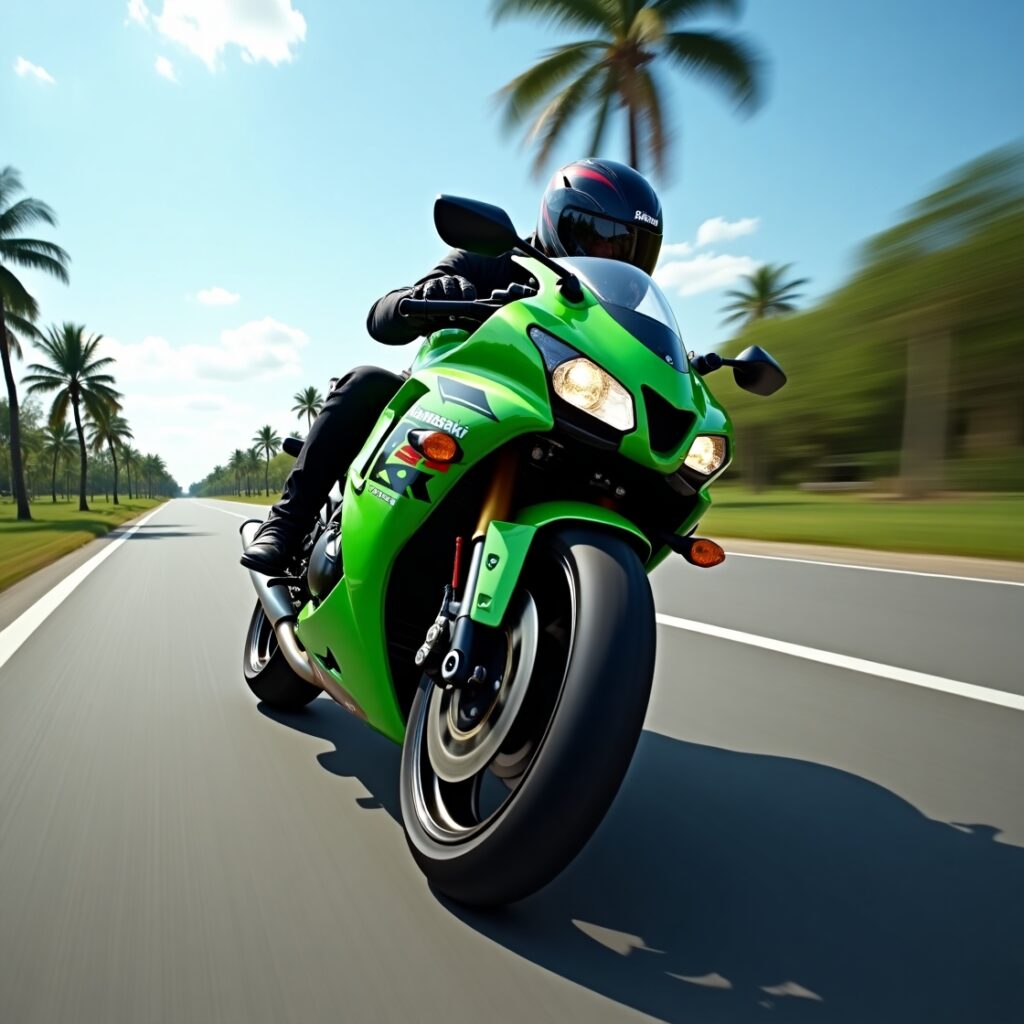 Kawasaki Ninja ZX-25R Mod for Bus Simulator Indonesia