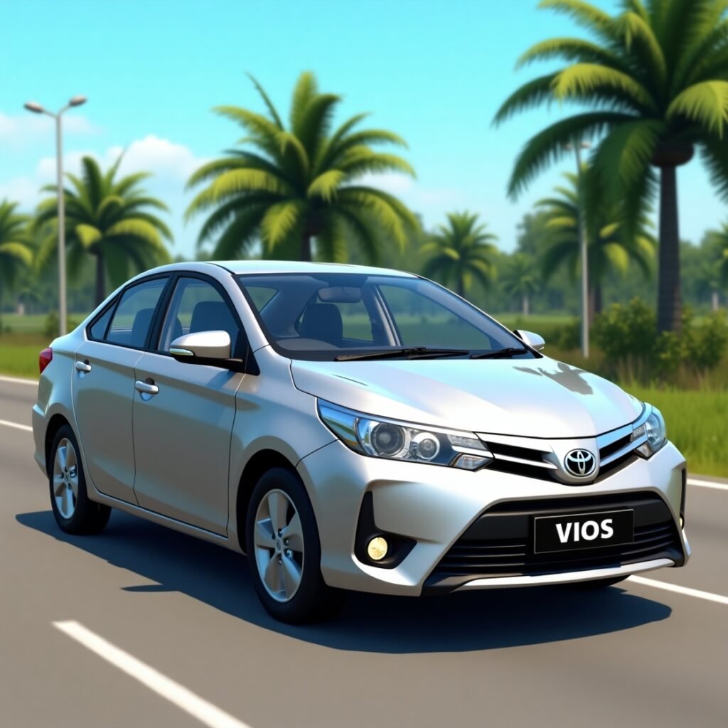 toyota Vios Car Mod for Bus Simulator Indonesia (BUSSID)