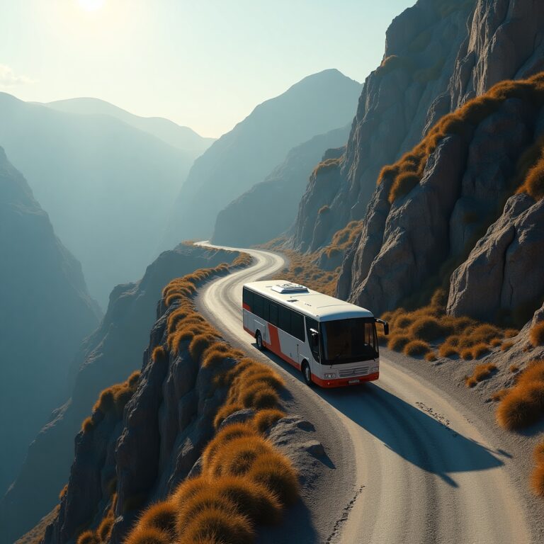 Extreme Route Sharp Inclines & Bends Map Mod for BUSSID