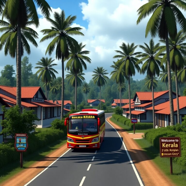 Kerala Map Mod Download for Bus Simulator Indonesia V3.3.3 Obb Realistic Graphics Mod