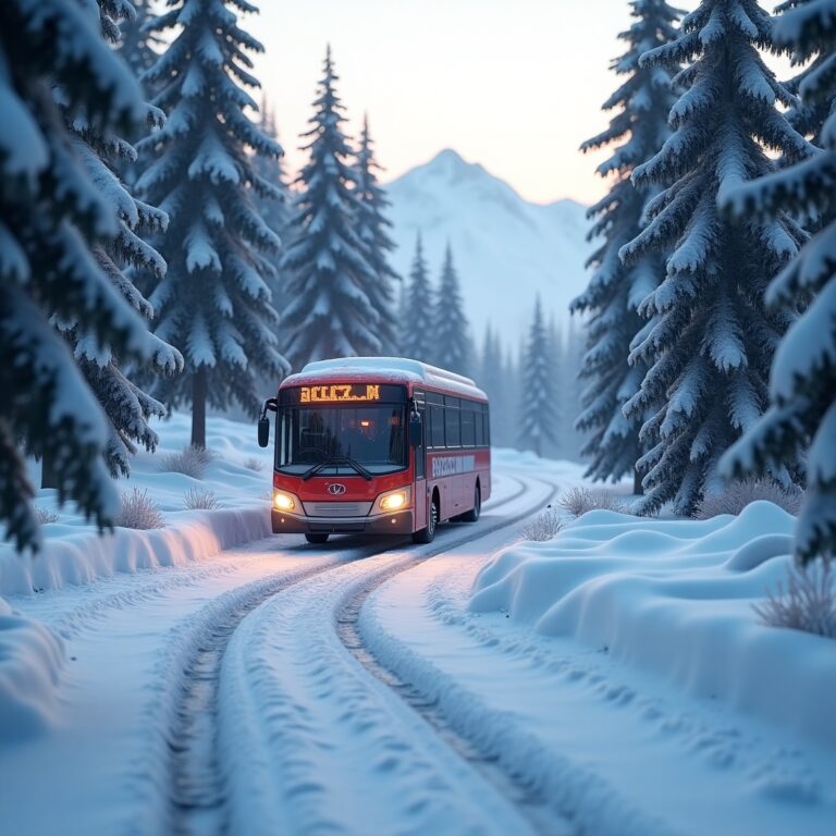 Snow & Forest Map Mod BUSSID