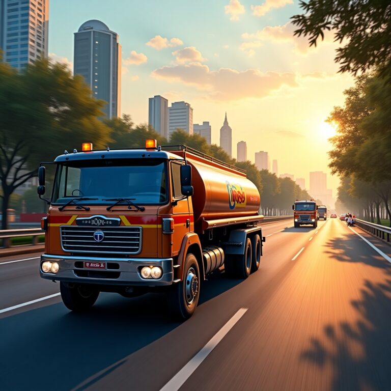 TATA Signa 4825C Oil Tanker Truck Mod for Bus Simulator Indonesia
