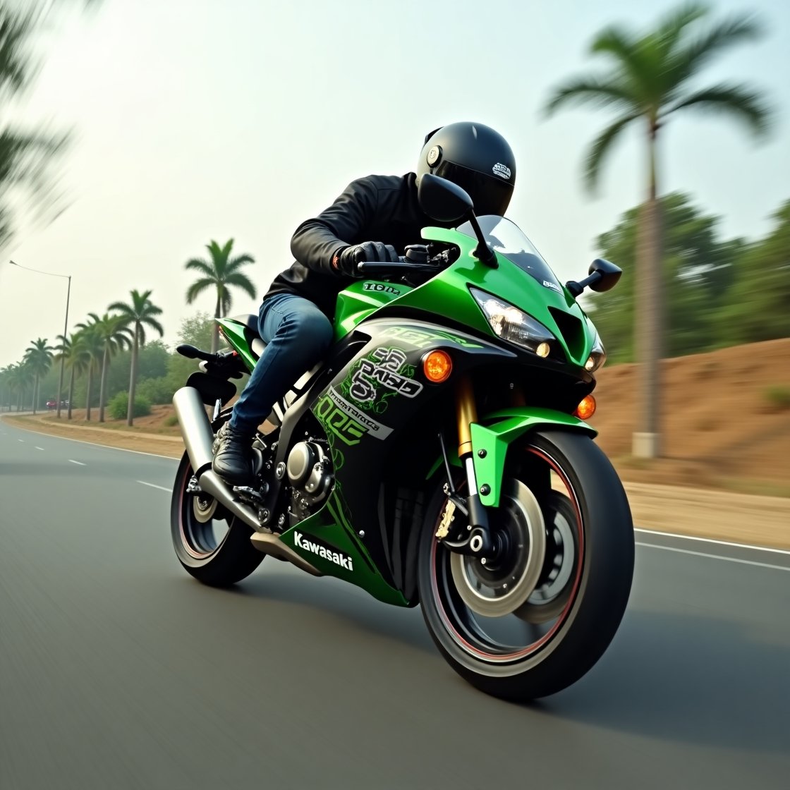 Motor Kawasaki Ninja 150RR Drag MOD BUSSID Download