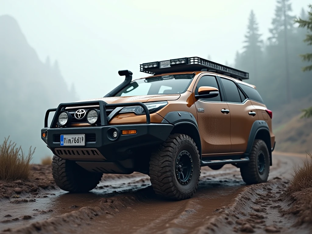 Toyota Fortuner Off-Road Car Mod for BUSSID