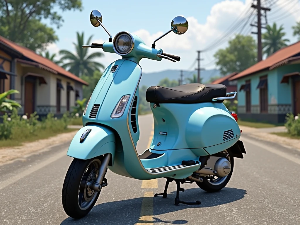 VESPA SCOOTER 150 Couple Bike Mod for BUSSID