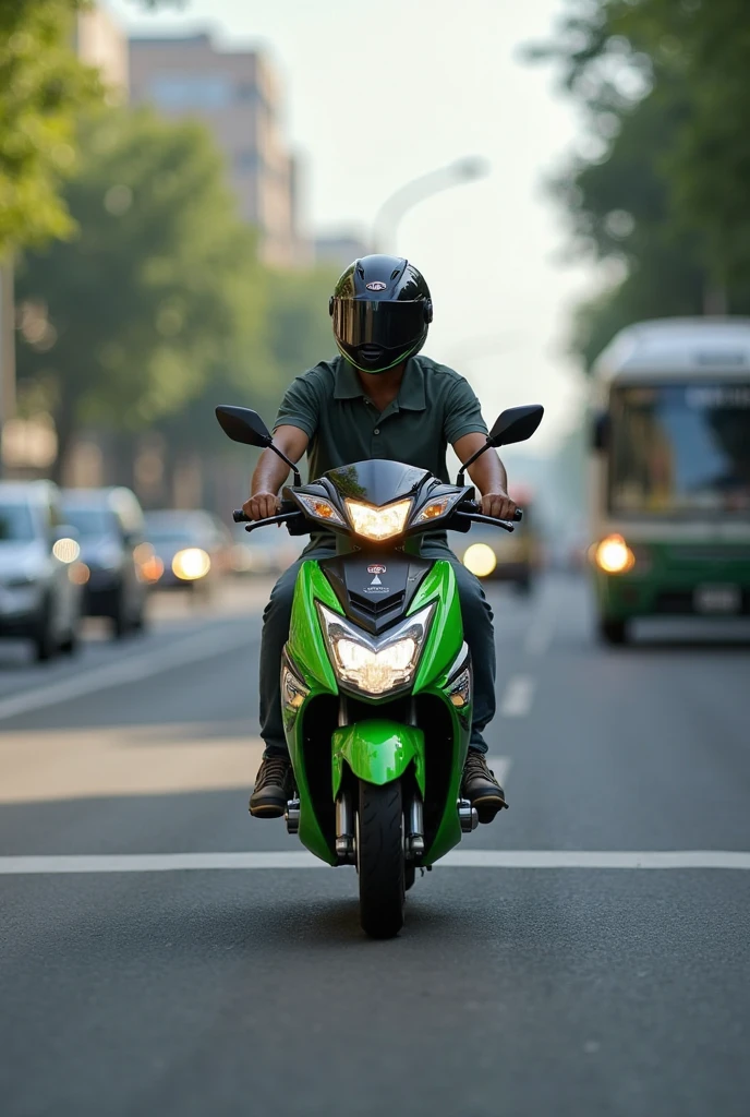 Honda Beat Gojek Motorbike Mod for BUSSID