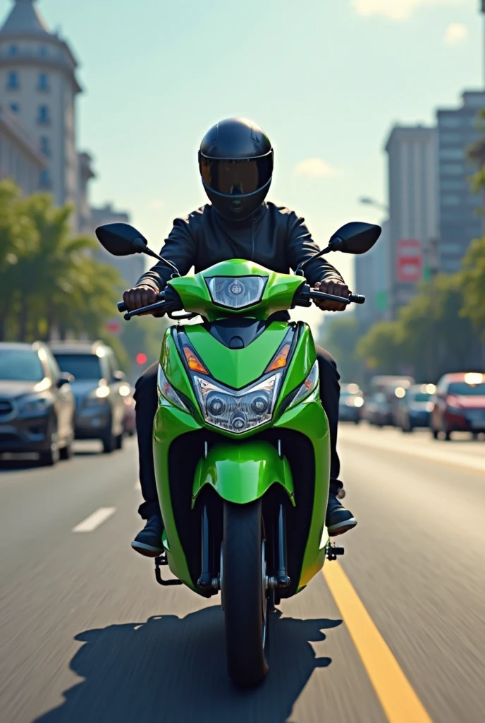 Honda Beat Gojek Motorbike Mod for Bus Simulator Indonesia