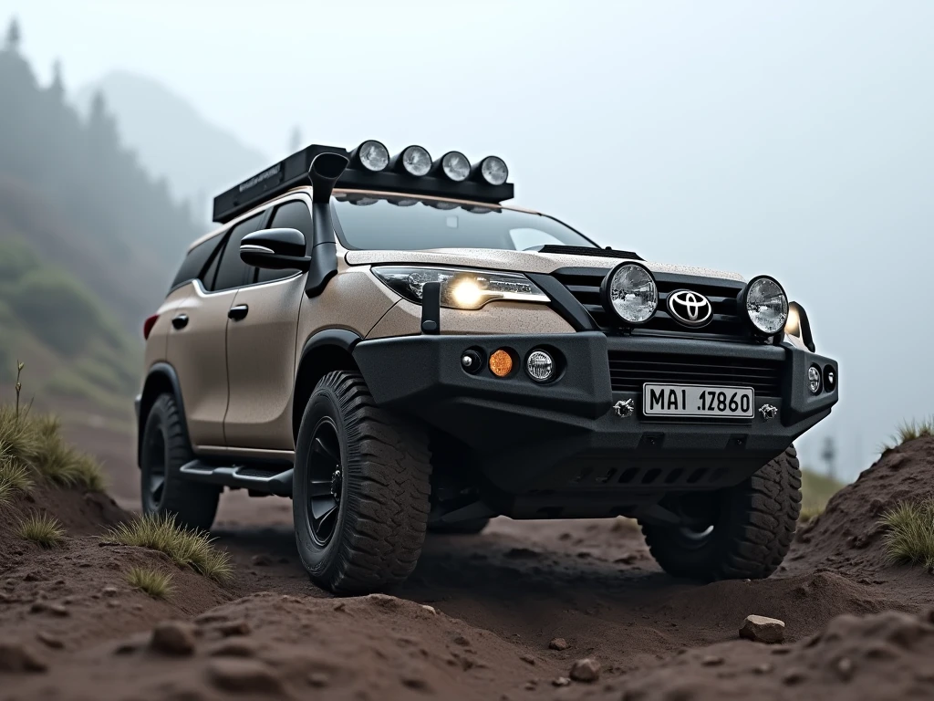 Toyota Fortuner Off-Road Car Mod for BUSSID