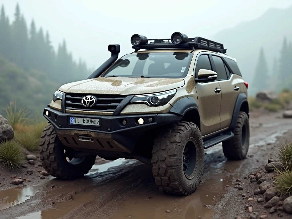 Toyota Fortuner Off-Road Car Mod for BUSSID