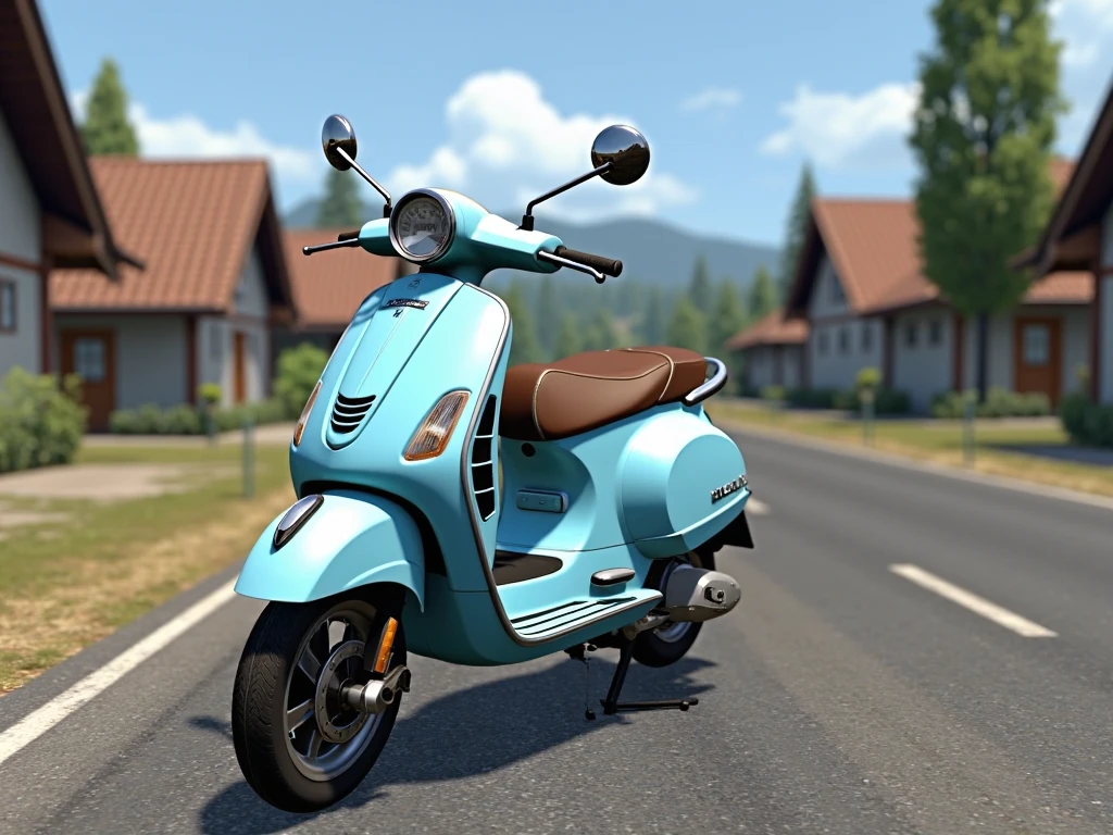 VESPA SCOOTER 150 Couple Bike Mod for BUSSID