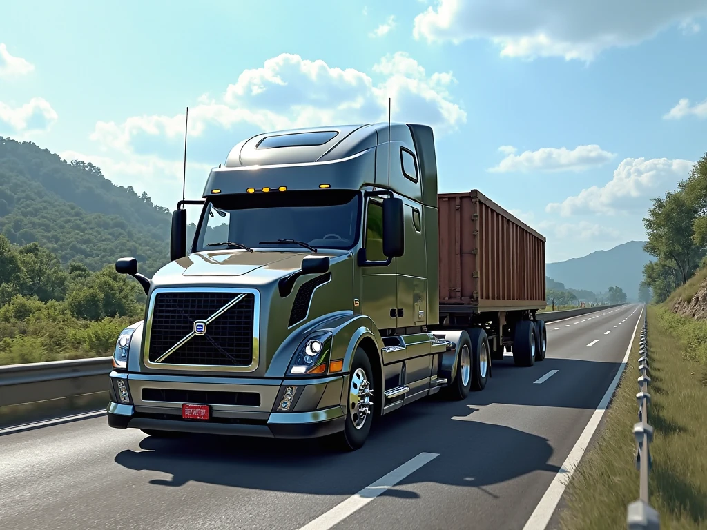 Volvo FMX 440 Trailer Mod BUSSID