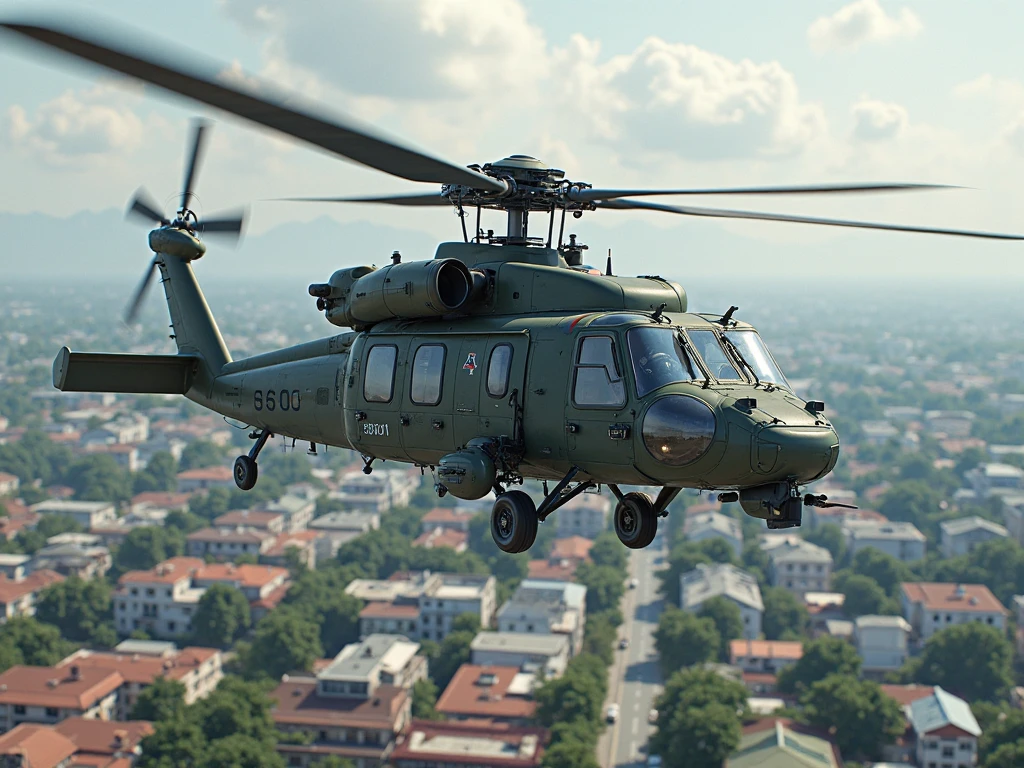 HELICOPTER ARMY UH-60 Mod for Bus Simulator Indonesia