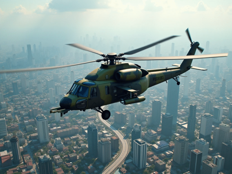 Military Helicopter Mod for Bus Simulator Indonesia