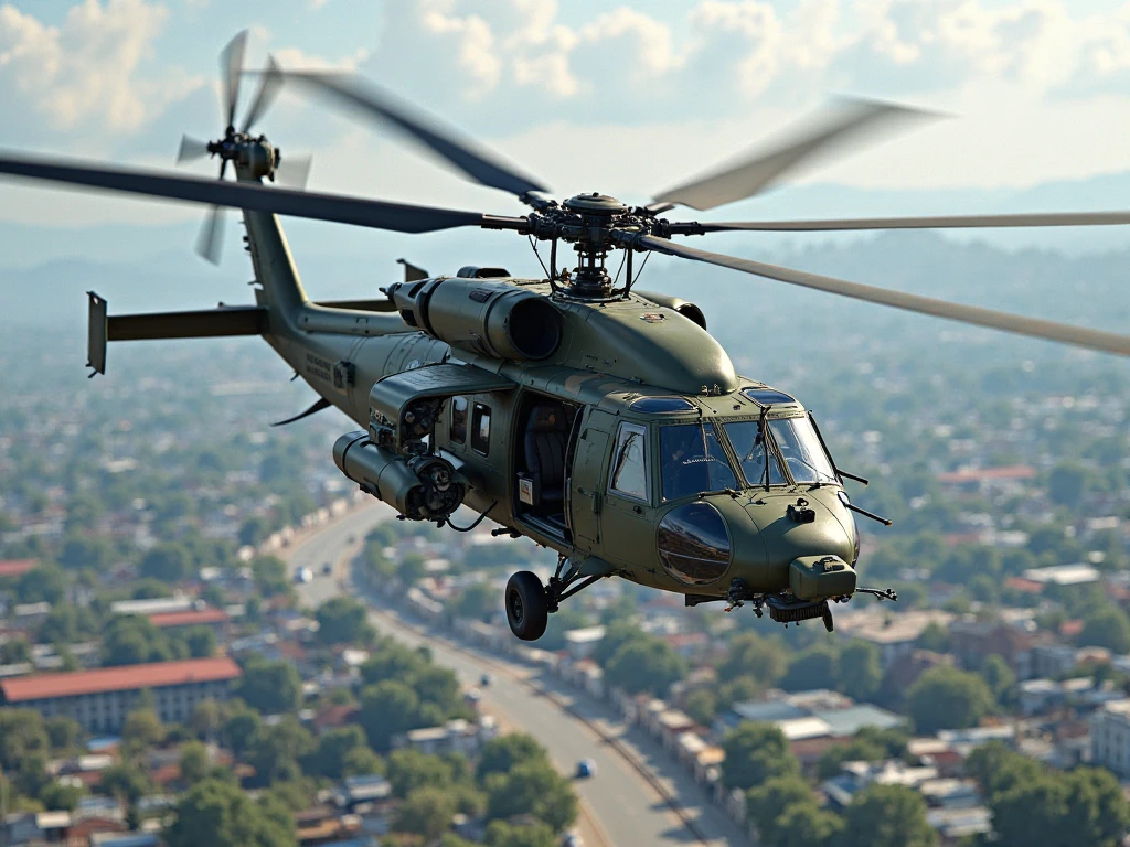 HELICOPTER ARMY UH-60 Mod for Bus Simulator Indonesia
