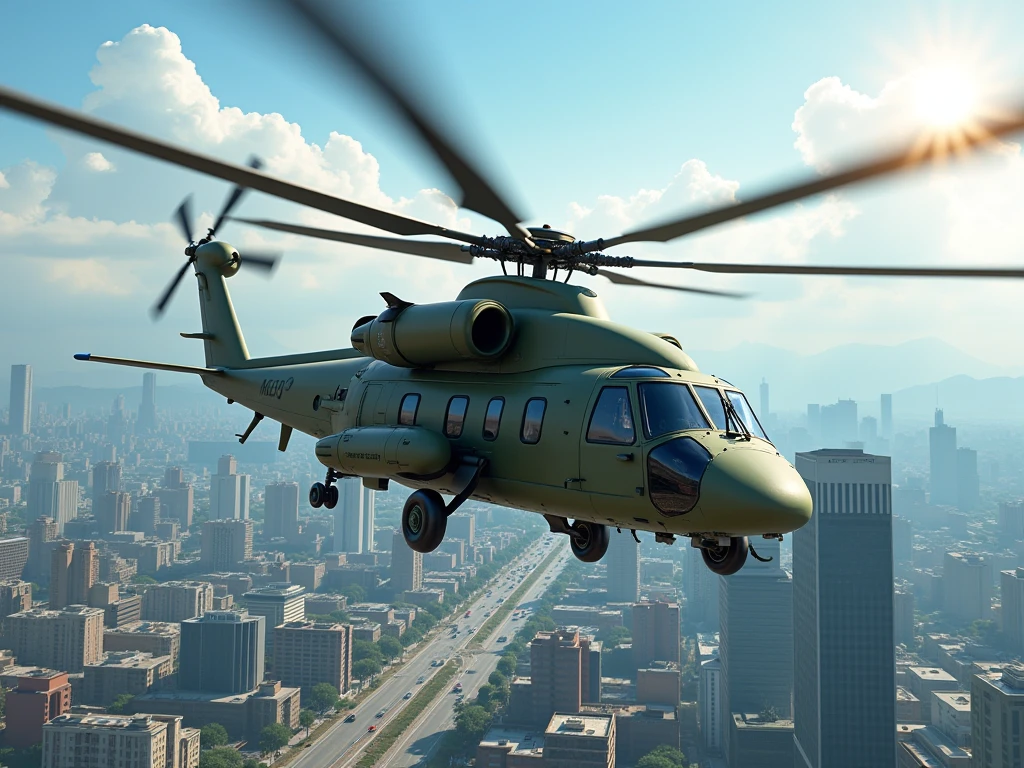 Military Helicopter Mod for Bus Simulator Indonesia