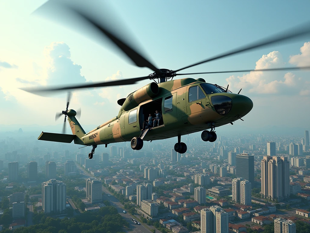 Military Helicopter Mod for Bus Simulator Indonesia