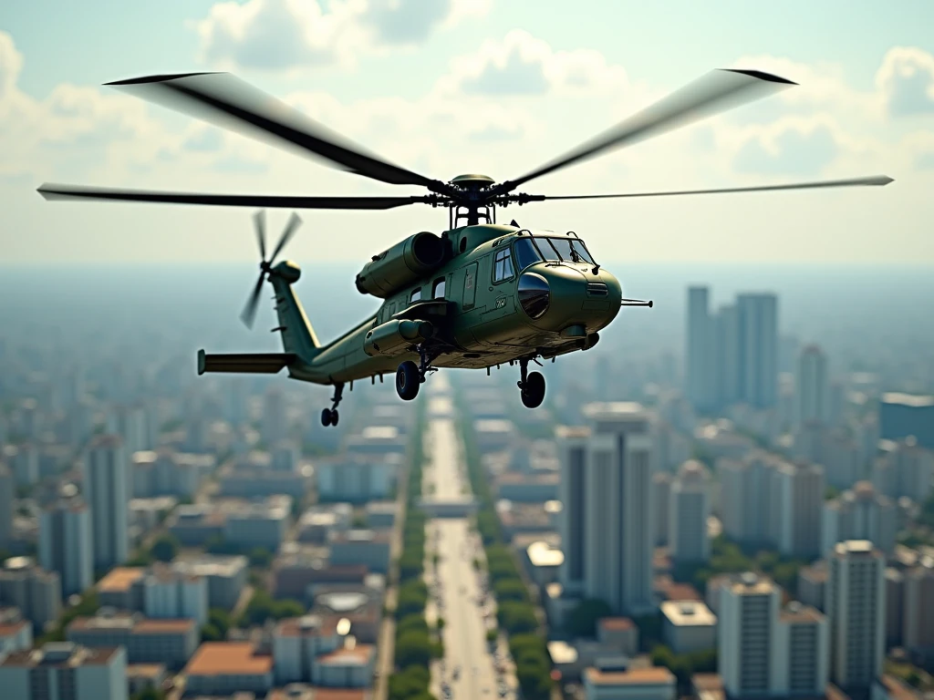 Military Helicopter Mod for Bus Simulator Indonesia