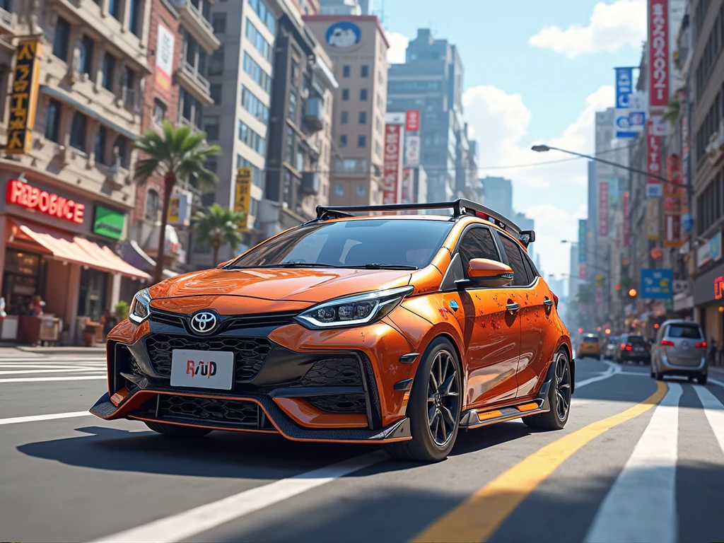 Toyota Agya Car Mod for BUSSID