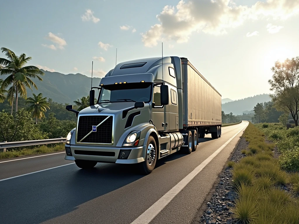 Volvo FMX 440 Oversize Trailer Mod BUSSID