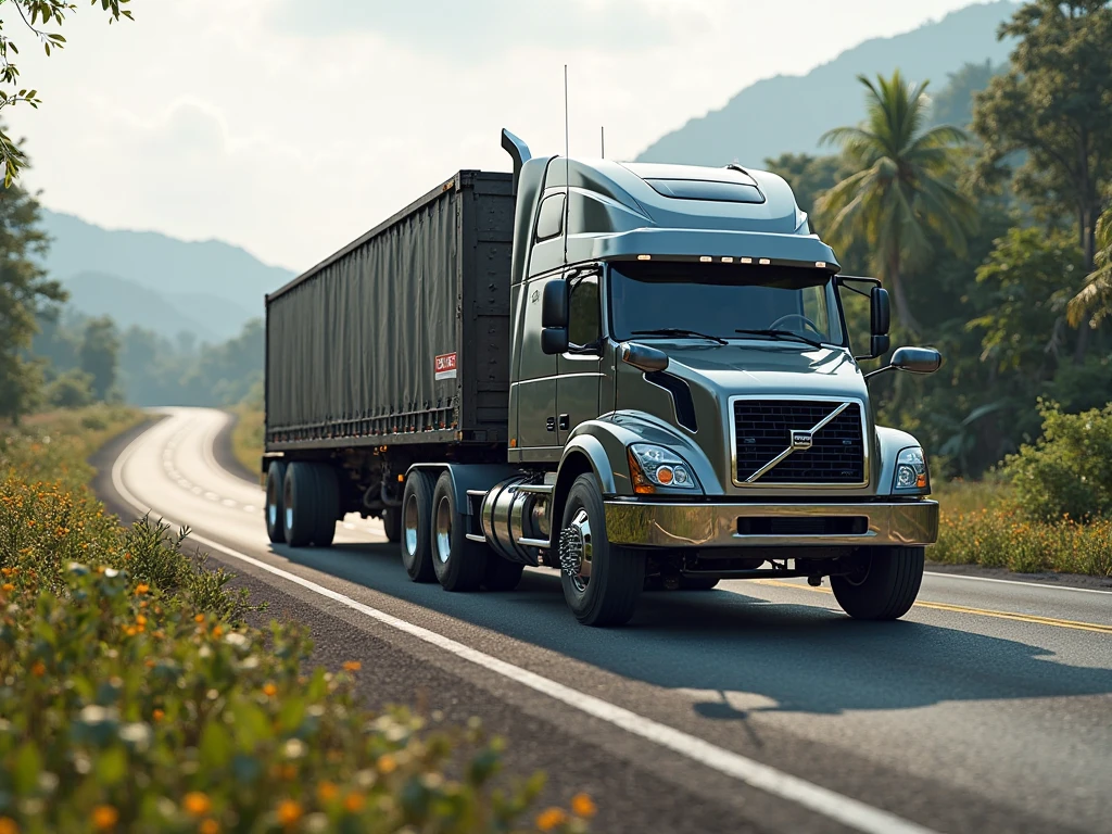Volvo FMX 440 Oversize Trailer Mod BUSSID