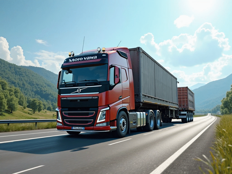 Volvo FMX 440 Oversize Trailer Mod BUSSID