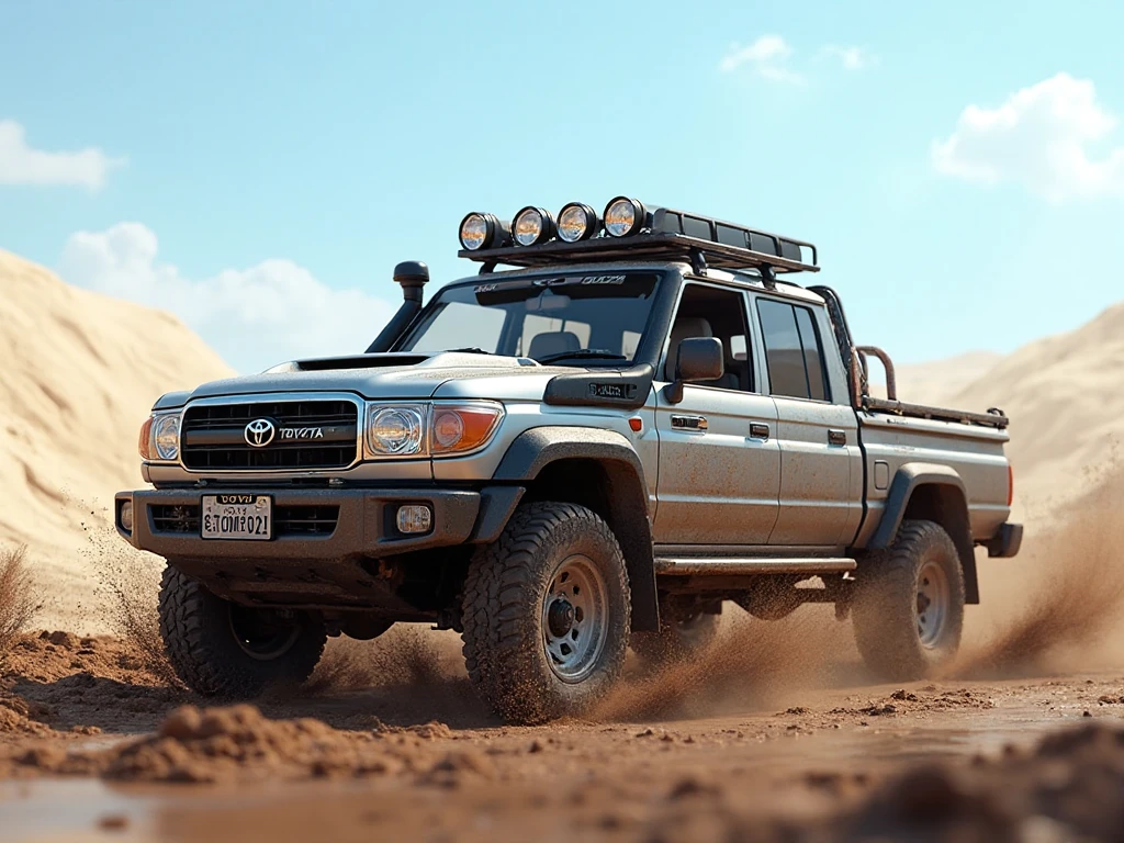 Toyota Land Cruiser J79 Double Cab Pickup Mod BUSSID