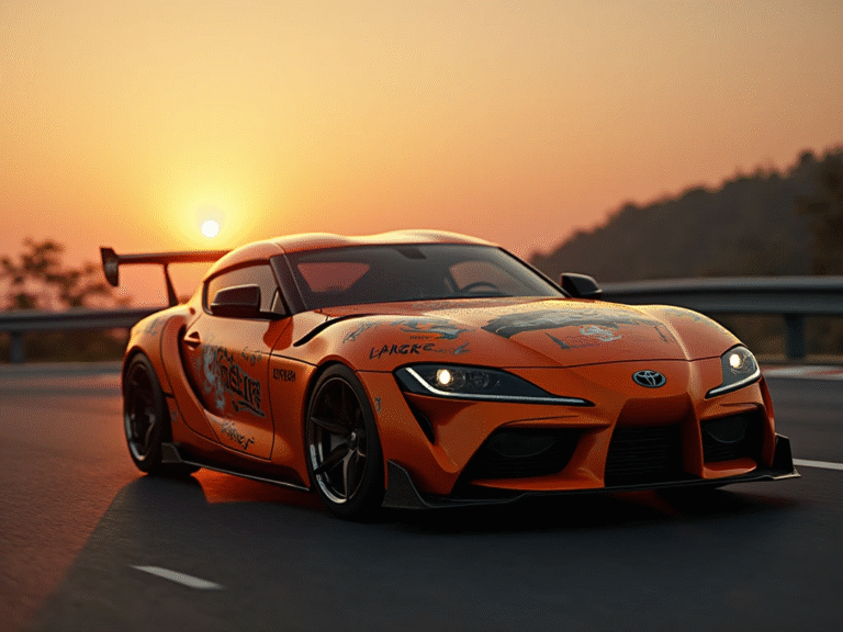Toyota Supra Paul Walker (Fast and Furious) Car Mod Bus Simulator Indonesia