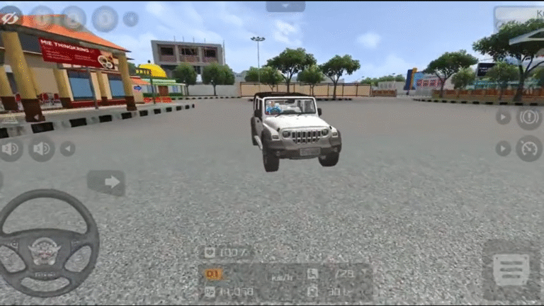 Mahindra thar roxx mod for bus simulator indonesia